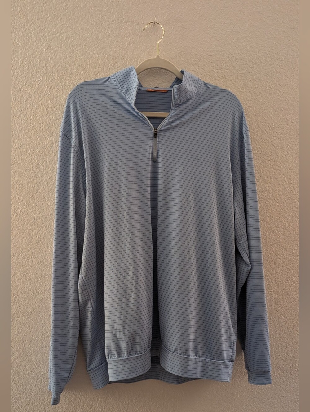 Fennec Blue/White Striped Polo XL